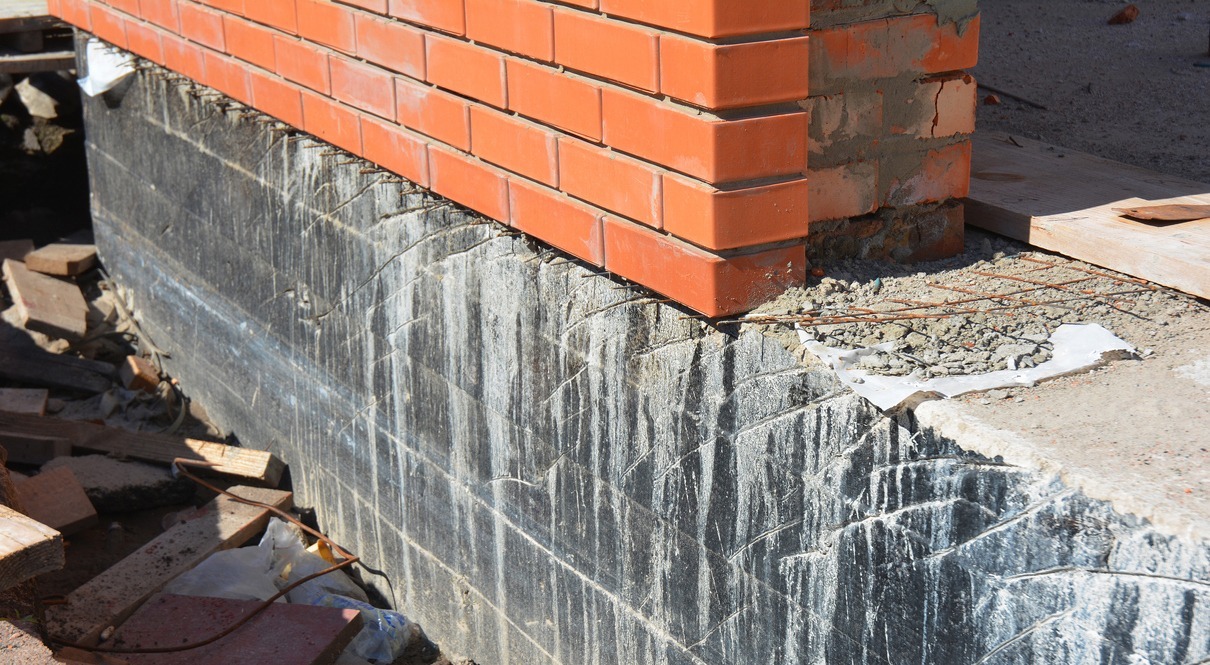 Construction techniques for waterproofing basement and foundations