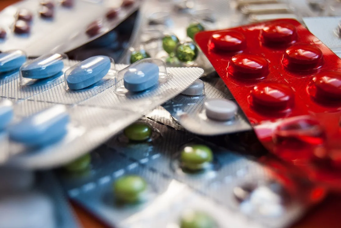 a collection of pain relieving medicines