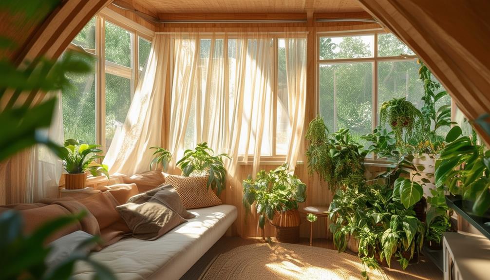 windows bring in sunlight