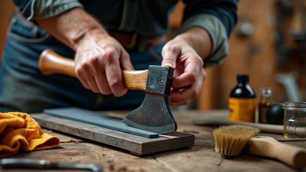 proper axe care techniques
