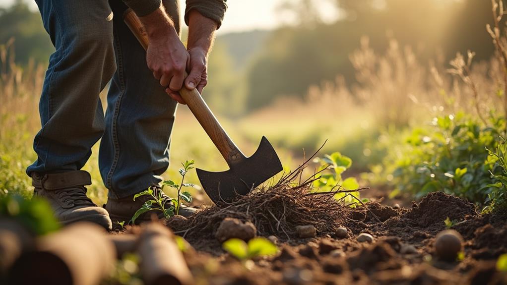 soil tilling and fertilizing