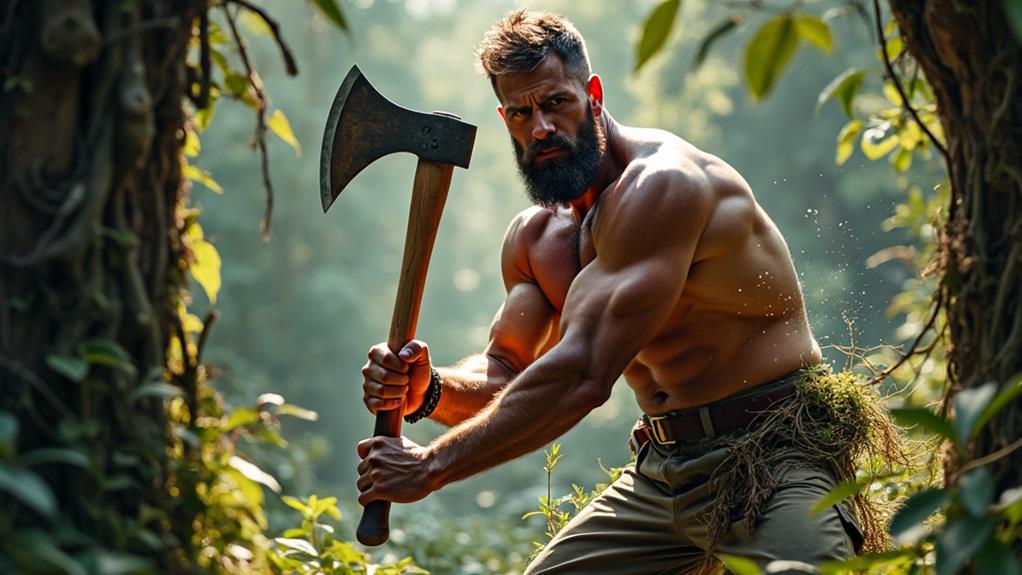 clearing dense vegetation pathway