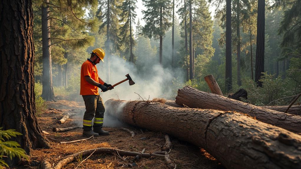 safe tree felling techniques