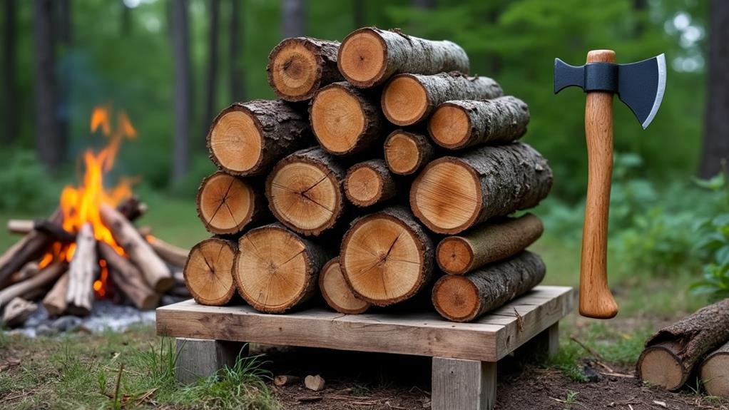 raising firewood storage height