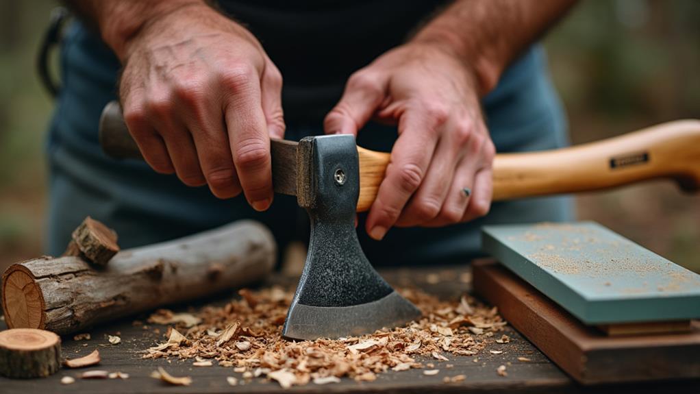 proper axe care techniques
