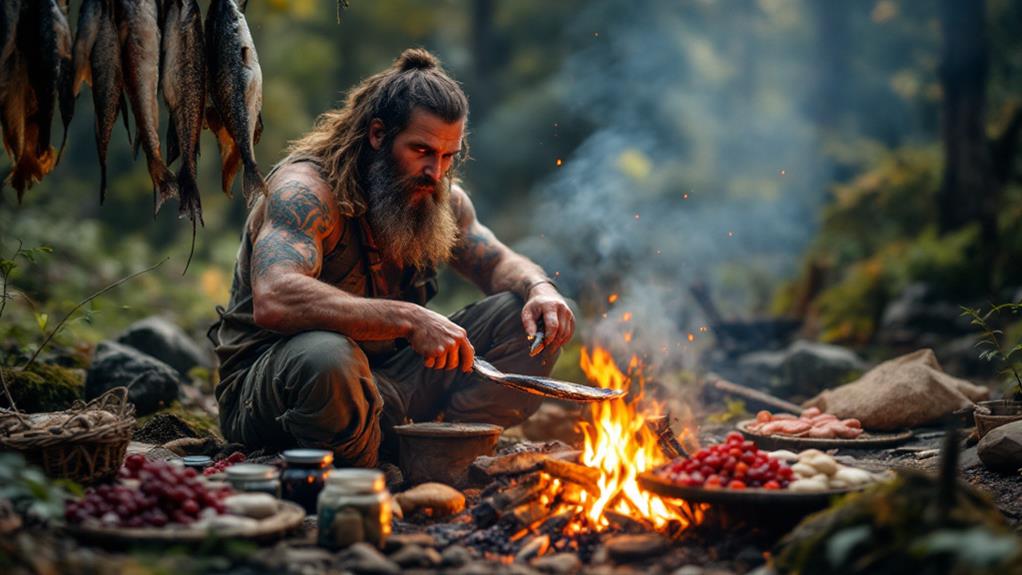 foraging harvesting storing sustaining