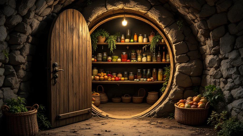 secure climate controlled underground food storage