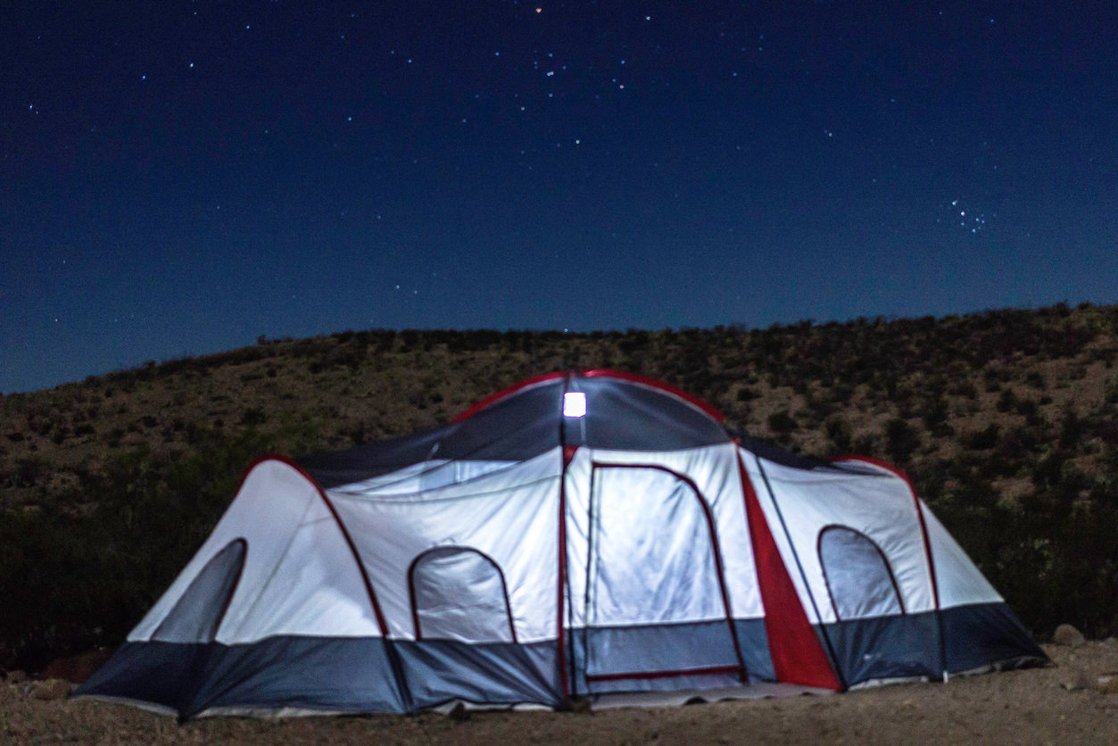Tent camping in Big Bend National Park