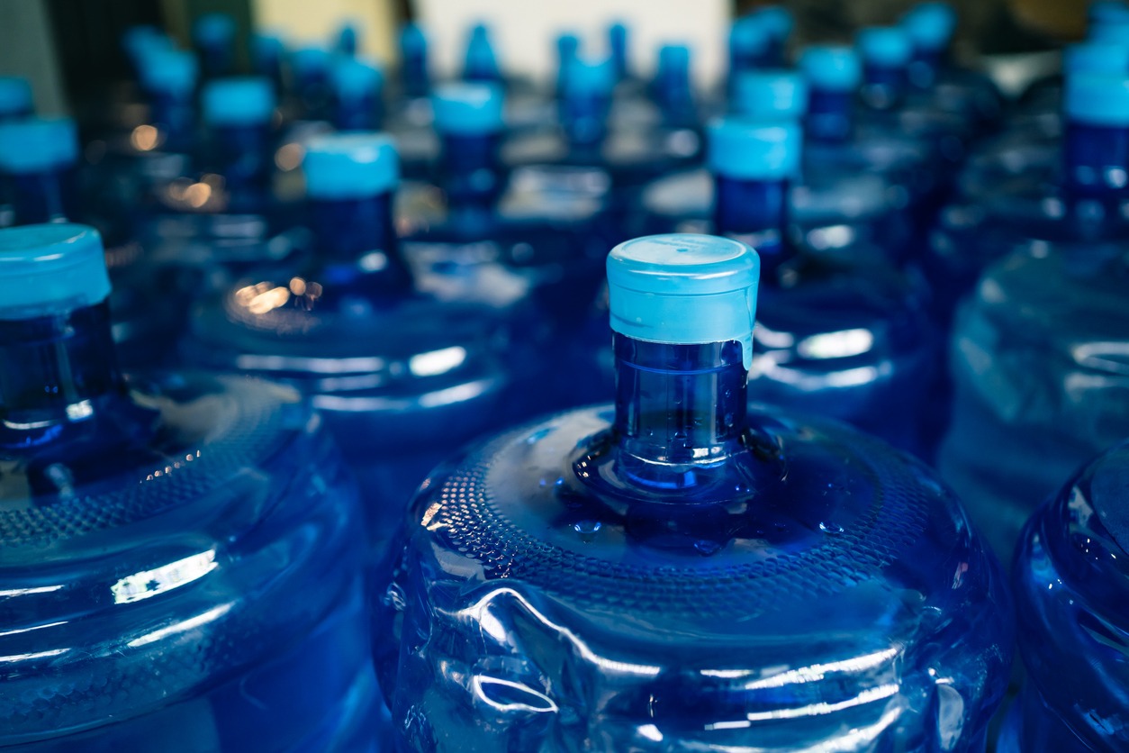 large bottles of drinking water