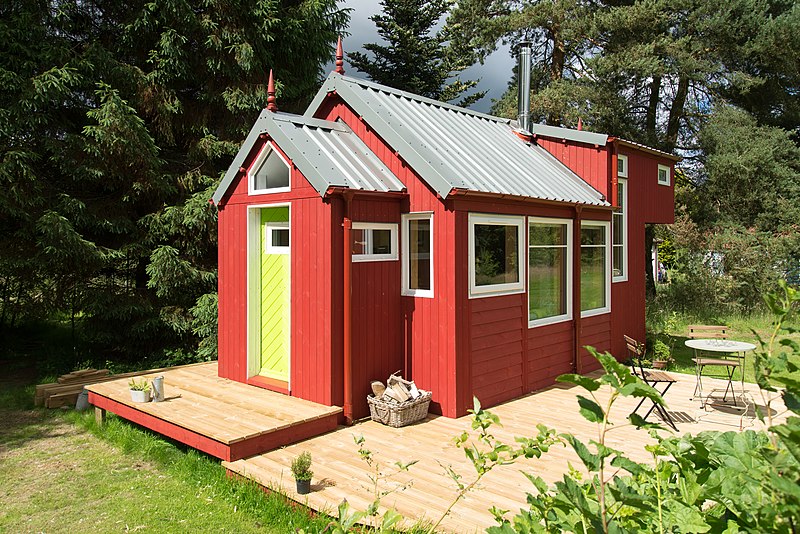 The NestHouse tiny house designed and built by Jonathan Avery of Tiny House Scotland, Linlithgow UK